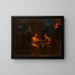 Miranda plays chess with Ferdinand, whom she jokingly accuses of cheating. - Gillot Saint-Evre — framed artwork on a wall