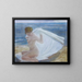 Lady by the Sea - Gino Piccioni — framed artwork on a wall