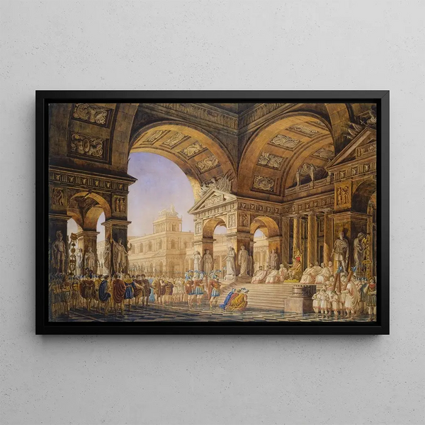 Scene from Mozart's opera Titus - Giorgio Fuentes — framed artwork on a wall