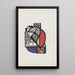 La sensibilité artistique moderne - Giorgio Riccardo Carmelich — framed artwork on a wall