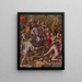 Laurent the Magnificent receives homage from ambassadors - Giorgio Vasari — framed artwork on a wall