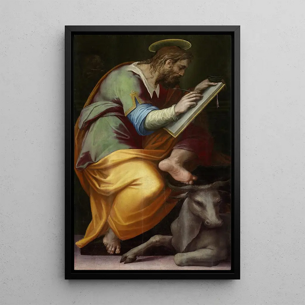 Saint Luc - Giorgio Vasari — framed artwork on a wall
