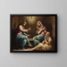 The Christ in the house of Martha and Mary - Giorgio Vasari and Workshop — framed artwork on a wall
