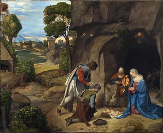 L'Adoration of the Shepherds - Giorgione — artwork view