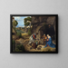 L'Adoration of the Shepherds - Giorgione — framed artwork on a wall
