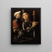 L'homme de Gattamelata en armure avec un écuyer - Giorgione — framed artwork on a wall