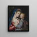 Virgin and Child - Giovan Bernardo Lama — framed artwork on a wall