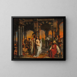 Twilight of Constantinople - Giovan Francesco Locatelli — framed artwork on a wall