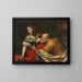 La Charité romaine - Giovan Francesco de Rosa — framed artwork on a wall
