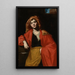 Sainte Barbe - Giovan Francesco de Rosa — framed artwork on a wall