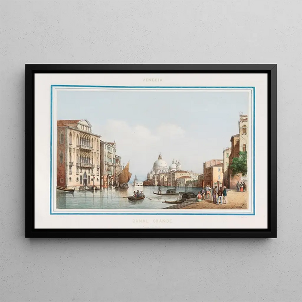 Venice - Giovanni Battista Cecchini — framed artwork on a wall