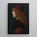 Portrait of a Gentleman - Giovanni Ambrogio de Predis — framed artwork on a wall