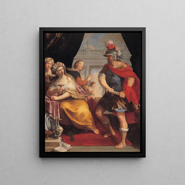 Ulysses and Circe - Giovanni Andrea Sirani — framed artwork on a wall