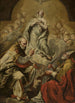the Virgin Mary Adoration by Saint Pétrone and Denys the Areopagite - Giovanni Antonio Burrini — artwork view