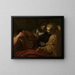 Joseph interprets dreams at the Pharaoh's palace - Giovanni Antonio Burrini — framed artwork on a wall
