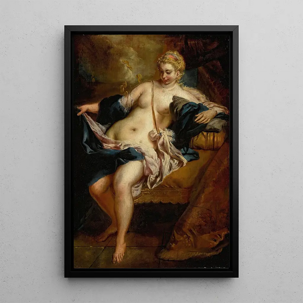 Danaé Painting - Giovanni Antonio Guardi — framed artwork on a wall