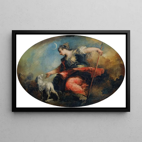Diane - Giovanni Antonio Guardi — framed artwork on a wall