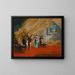 Interior: A sultana drinking coffee in the harem - Giovanni Antonio Guardi — framed artwork on a wall
