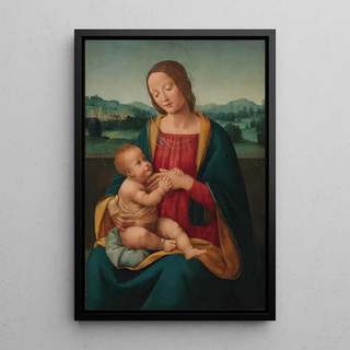 Giovanni Antonio Sogliani - The Madonna and Child before a landscape.webp