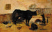 Bœufs à la mangeoire - Giovanni Bartolena — artwork view
