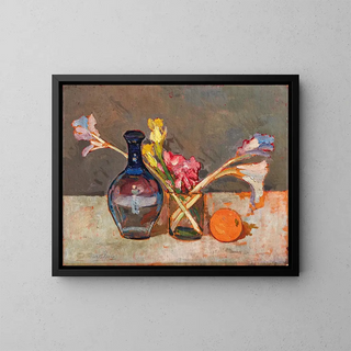 Still life painting - Giovanni Bartolena — framed artwork on a wall