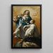 La Vierge en gloire avec Saint Louis de Gonzague - Giovanni Battista Canal — framed artwork on a wall
