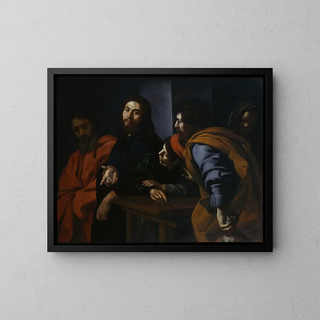L'Appel de saint Matthieu - Giovanni Battista Caracciolo — framed artwork on a wall