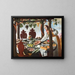 Allegory of the Seasons or Allegories of the Senses - Giovanni Battista Cartei — framed artwork on a wall