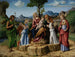 The Rest During the Flight into Egypt - Giovanni Battista Cima da Conegliano — artwork view
