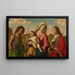the Virgin and Child with Saint Catherine and Saint John the Baptist - Giovanni Battista Cima da Conegliano — framed artwork on a wall