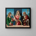 the Virgin and Child with Saints Catherine and Nicholas - Giovanni Battista Cima da Conegliano — framed artwork on a wall