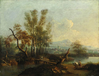 Landscape with Figures by Giovanni Battista Cimaroli — artwork view