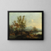 Landscape with Figures by Giovanni Battista Cimaroli — framed artwork on a wall