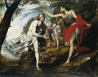 The Baptism of Christ - Giovanni Battista Crespi — artwork view