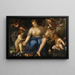 Allegory of the Earth with the four seasons - Giovanni Battista Discepoli — framed artwork on a wall