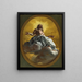 Christ in Glory - Giovanni Battista Gaulli — framed artwork on a wall