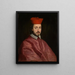 Portrait of Cardinal Paluzzo Paluzzi degli Albertoni - Giovanni Battista Gaulli — framed artwork on a wall