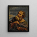 Saint Luke - Giovanni Battista Gaulli — framed artwork on a wall