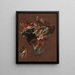 Sketch for The Four Prophets of Israel for Il Gesù Rome - Giovanni Battista Gaulli — framed artwork on a wall