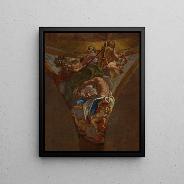 The Legislators and Leaders of Israel - Giovanni Battista Gaulli — framed artwork on a wall