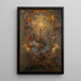 The Triumph of the Name of Jesus - Giovanni Battista Gaulli — framed artwork on a wall