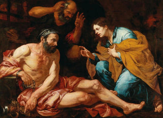 Giovanni Battista Langetti - Joseph interpreting dreams.webp