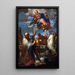 L'Assumption of the Virgin with Saints Anne and Nicholas of Myra - Giovanni Battista Lenardi — framed artwork on a wall