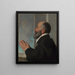 Portrait of a donor - Giovanni Battista Moroni — framed artwork on a wall