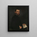Portrait of a Man - Giovanni Battista Moroni — framed artwork on a wall