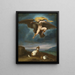 the Rape of Ganymede - Giovanni Battista Naldini — framed artwork on a wall