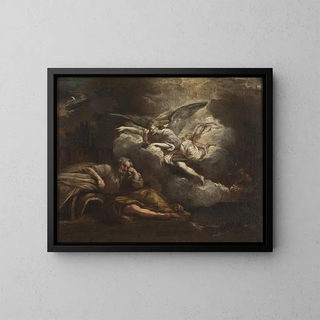 The Dream of Joseph - Giovanni Battista Pace — framed artwork on a wall