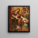 The mystical marriage of Saint Catherine - Giovanni Battista Paggi — framed artwork on a wall