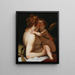 Venus and Cupid - Giovanni Battista Paggi — framed artwork on a wall