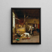 En route pour la chasse matinale - Giovanni Battista Quadrone — framed artwork on a wall